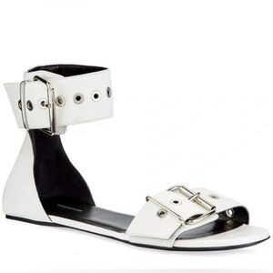 EUC Balenciaga Belt Flat Ankle Strap Sandal. Size 39